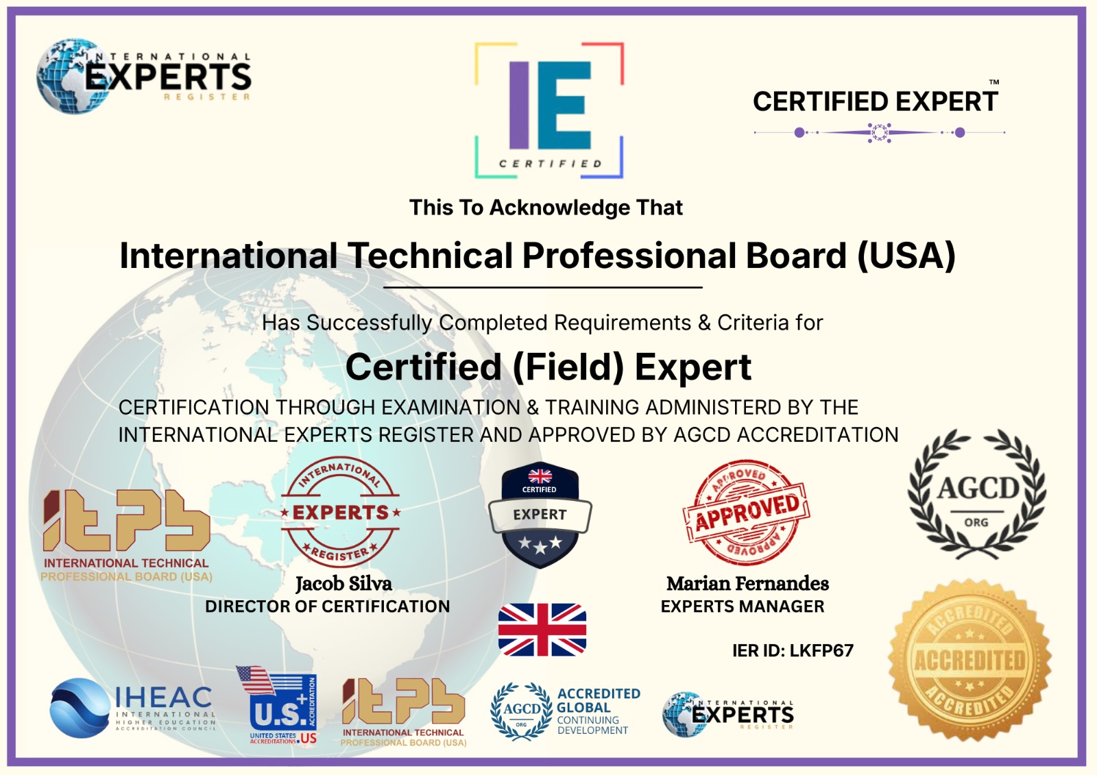 International Experts Register