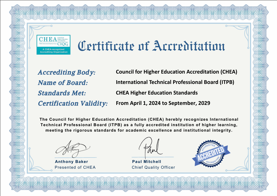 International Quality Standards Certification